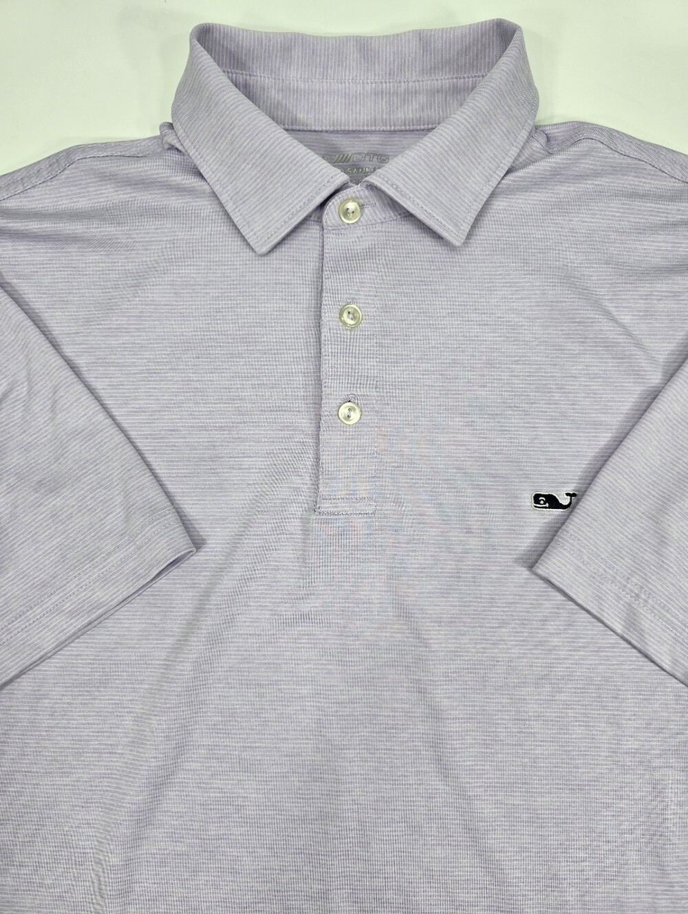 Vineyard Vines Performance Golf Polo Shirt Mens Medium On The Go Sankaty Purple